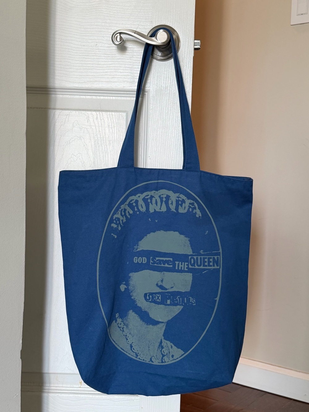 Sex Pistols England Blue Graphic Tote Bag